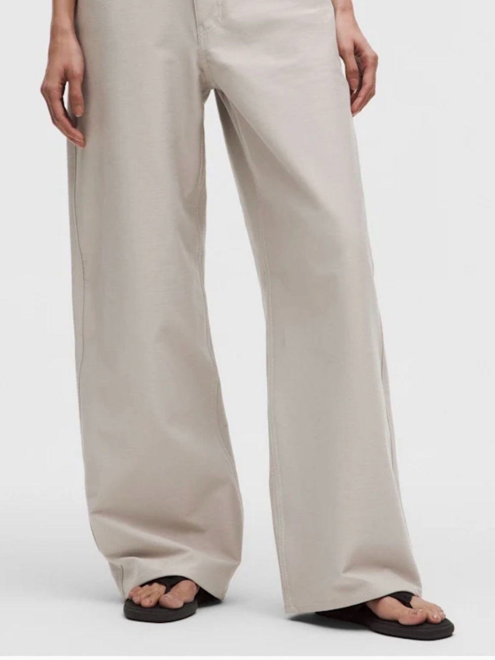Lululemon EasyFive Low-Rise Classic Wide-Leg Pant *Regular Downtown Tan 30